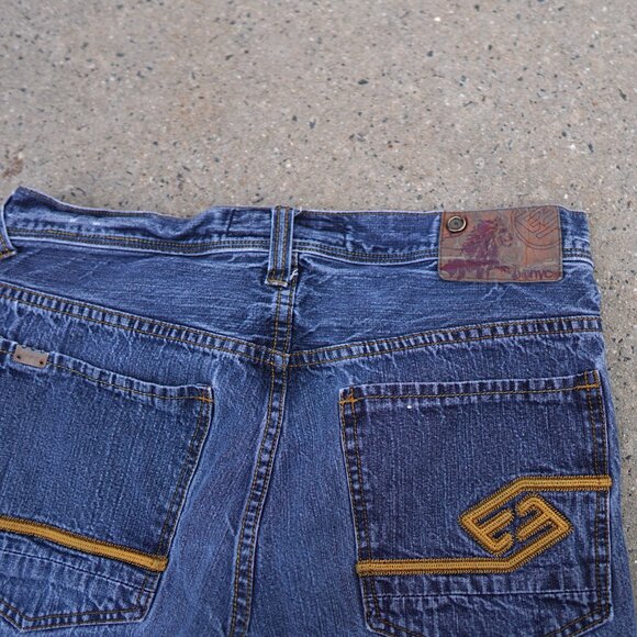 Vintage Y2K Enyce Low Rise Baggy Jeans Size 34 Light Wash Relaxed Fit - Picture 13 of 16